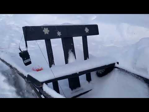 Видео: Короткая антенна VE-7 р/ст Экспедиция -80  в ближней зоне 12-22 км с нарт.