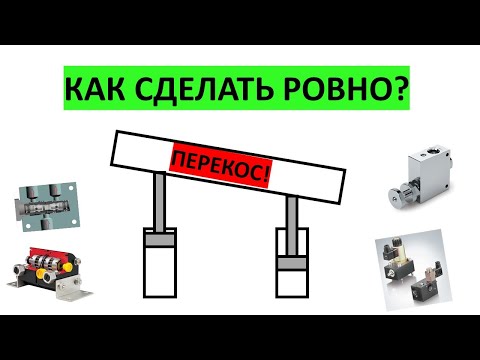 Видео: Как синхронизировать движение гидроцилиндров? Почему происходит перекос?