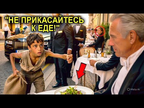 Видео: Нищий мальчик произнес: "Не ешь это! " Миллиардер не послушал бы, если бы не увидел это сам!