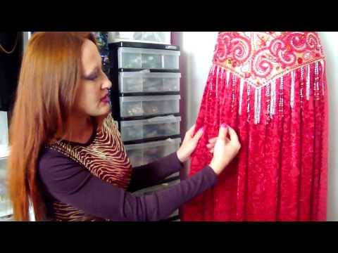 Видео: Вышивка бисером, сваровски. Сделать профессиональный костюм для восточного танца. София Голдберг