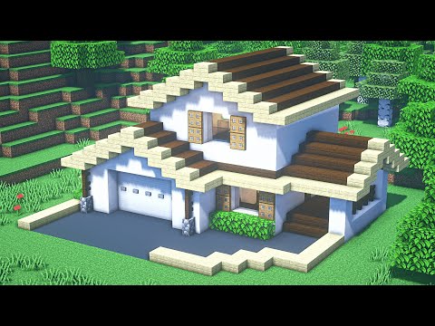 Видео: Большой современный дом в майнкрафт учебник №17 - Современный дом в майнкрафт