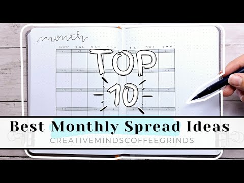 Видео: ТОП-10 ЛУЧШИХ ИДЕЙ ДЛЯ ЕЖЕМЕСЯЧНОГО РАЗВОРОТА ДЛЯ БУЛЛЕТ-ЖУРНАЛА