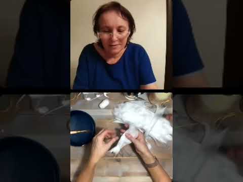 Видео: Прямой эфир с Нэлей с канала "Мастерская ватной игрушки". Жирафик. Мастер класс проводит Нэля.