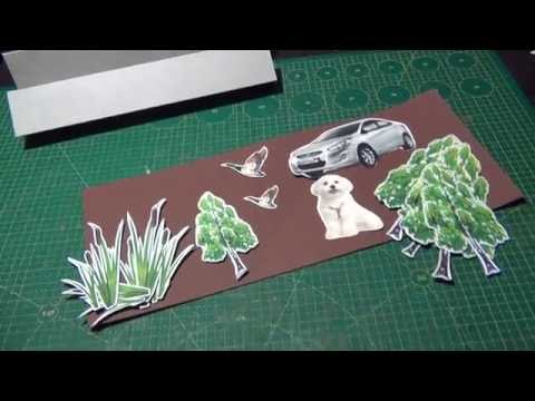 Видео: Один из этапов создания открытки. Скрапбукинг.