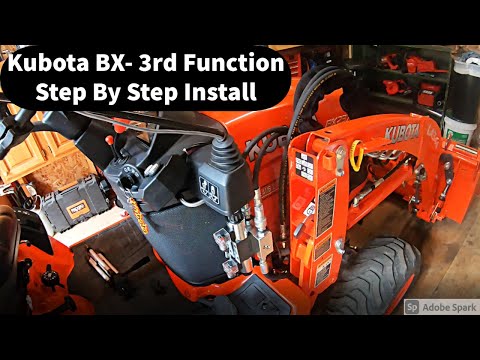 Видео: Kubota BX — клапан третьей функции (пошаговая установка)