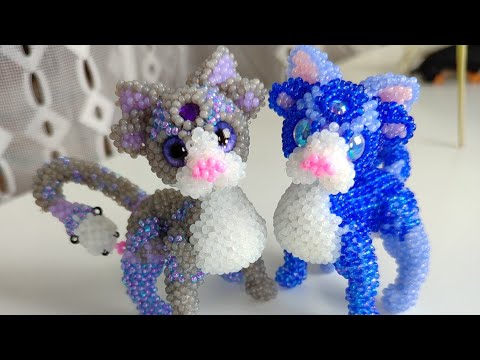 Видео: Обзор фигурок амигуруми из бисера/2 часть