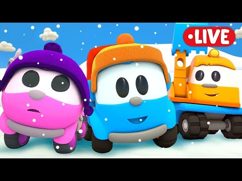 Видео: Грузовичок Лёва ЗИМНИЕ мультики 🔴 Добрые мультфильмы про машинки