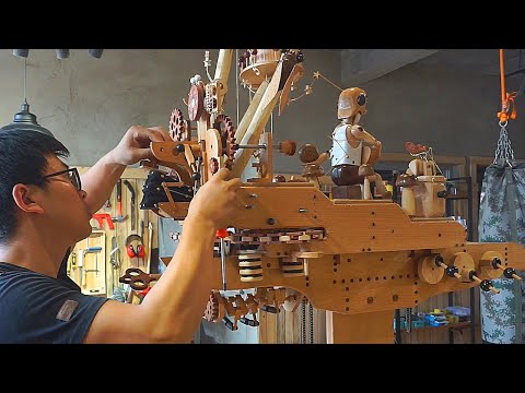 Видео: 50 дней на создание движущегося леса из дерева | Вдохновленный фильмом "Howl's Moving Castle"