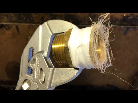 Видео: Лён + Фум-лента супер- пупер уплотнение резьбы!!!