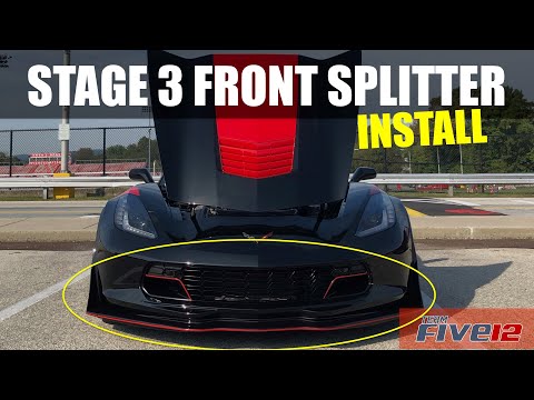 Видео: Установка переднего сплиттера C7 Corvette Stage 3 — интернет-магазин Extreme