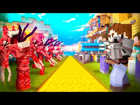 Видео: СУПЕР БАЗА ПРОТИВ ОРДЫ ПАРАЗИТОВ И ЗОМБИ! АРМИЯ ПОДПИСЧИКОВ В ХАРДКОР МАЙНКРАФТ. БЕБРОК. ФИЛЬМ.