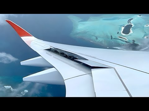 Видео: полёт Москва - Мальдивы A350 Аэрофлот