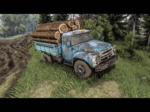 Видео: На ЗИЛе 130 надо уметь ездить! Уникальный маршрут на карте "Побережье". Spintires