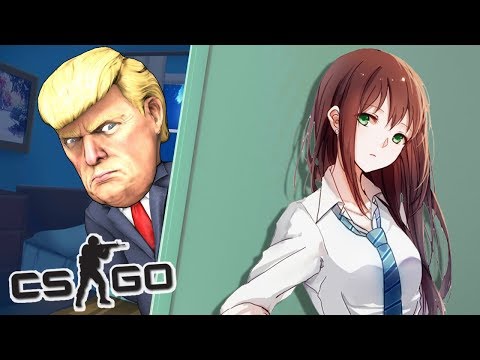 Видео: МАНЬЯК ТРАМП ПРОТИВ АНИМЕ 👧 CS:GO Тролль Прятки (КС ГО Маньяк)