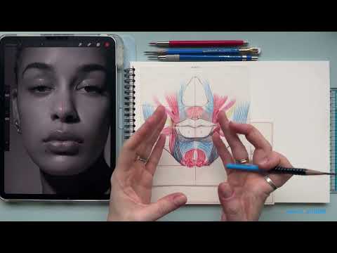 Видео: Рисуем губы  lips drawing