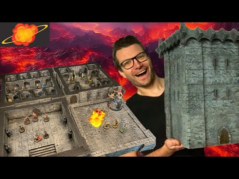 Видео: Я сделал башню подземелья с полным интерьером для D&D и Warhammer.