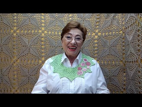 Видео: Воротничок "Свежий". Мастер-класс по вязанию крючком от О. С. Литвиной.