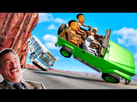 Видео: Смешные моменты с джипом 🤣 #2 - [BeamNG.Drive]