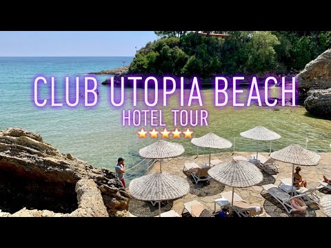 Видео: Utopia Beach Club 5* Hotel tour | Incekum / Alanya Turkey 4K. Ultra all inclussive Turkiye турция