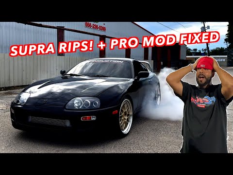 Видео: Новые турбины для Pro Mod прибыли! | Тестируем 900-сильную Supra!