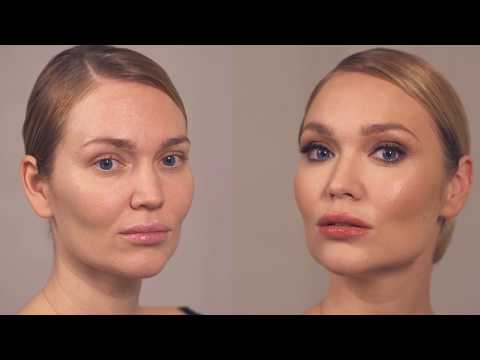 Видео: Smoky Eyes в нейтральных оттенках с акцентом на ресницы, фирменный макияж от Ольги Романовой.