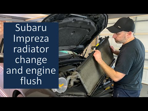 Видео: Замена радиатора Subaru Impreza и промывка охлаждающей жидкости