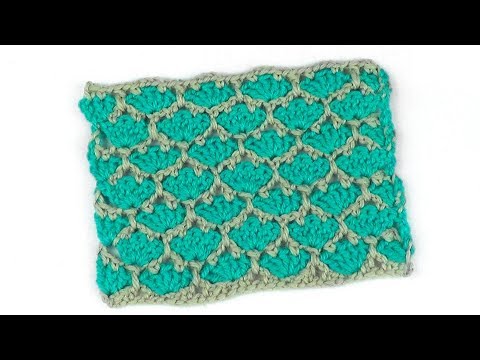 Видео: Двухцветный узор Трилистники