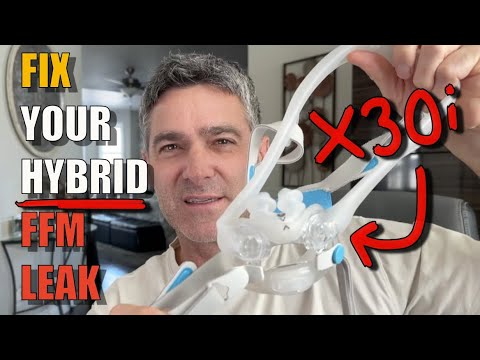 Видео: Устранение протечки в полнолицевой маске для СИПАП-терапии гибридного типа. Простые советы!