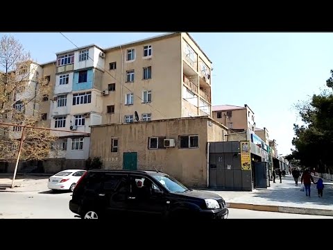 Видео: Сумгайыт 5-й микрорайон,прогулка по городу  апрель 2021