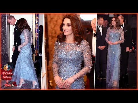 Видео: Кэтрин ослепляет в мерцающем платье, когда они с Уильямом наслаждаются романтическим вечером вместе