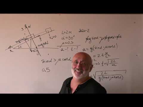 Видео: Физика. Решение задач. Наклонная плоскость .2021- 2