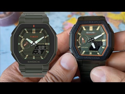Видео: Skmei 2438, копия часов Timex COMMAND Encounter Tx2v35400.
