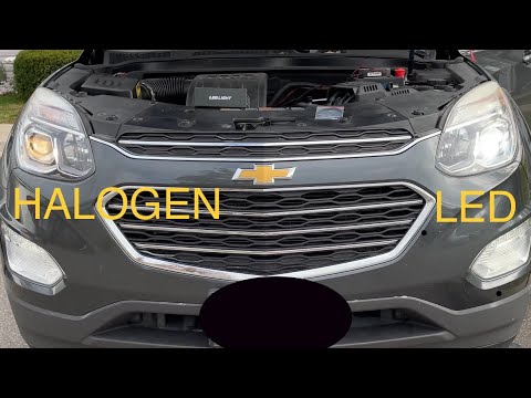 Видео: Установка и обзор светодиодных фар Chevy Equinox AUXITO