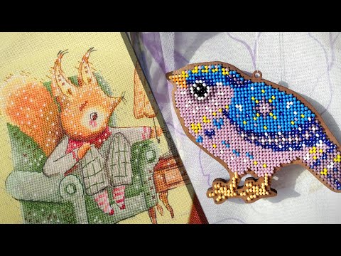 Видео: Акварельно - рукодельный дневник / Вышивка / 114