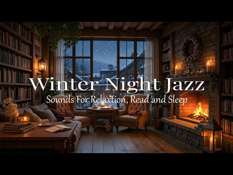 Видео: Зимний ночной джаз ❄️ Уютная атмосфера читального зала и лёгкий джаз для отдыха и чтения