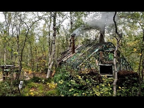 Видео: ПОХОД В СТАРУЮ ИЗБУ ,КЛУБНИКА В ТУНДРЕ,ЧАЙ С ЧЕРНИКОЙ,ТЕМНАЯ НОЧЬ В ИЗБЕ ,ПОЙМАЛ ФОРЕЛЬ ,НА ПРИРОДЕ.