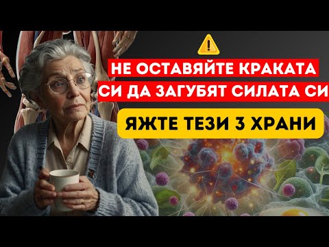 Видео: ПРЕДУПРЕЖДЕНИЕ! КРАКАТА СА ПЪРВАТА ЧАСТ ОТ ТЯЛОТО, КОЯТО СЕ ЗАТРУДНЯВА: подсилете ги с тези 3 храни
