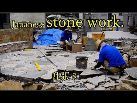 Видео: Создайте японский сад. Камень обрабатывается и нанизывается вручную.