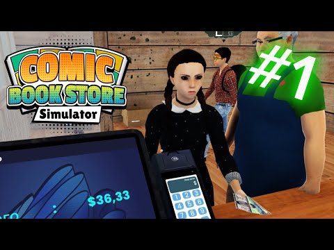 Видео: ДЕЛАЕМ БАБКИ НА КОМИКСАХ - Comic Book Store Simulator DEMO #1