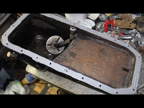 Видео: Масляный поддон из 2-х старых. ГАЗ 21 Волга V8 (ЗМЗ 511).
