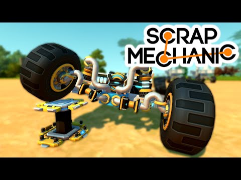 Видео: ПОРШЕНЬ+ДВИГАТЕЛЬ+АМОРТ=ПОДВЕСКА!!! (Scrap Mechanic)
