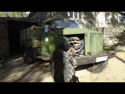 Видео: ГАЗ-63 с сердцем от Мерседес ч. 5,первый выезд !