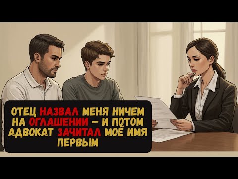 Видео: Отец назвал меня ничем на оглашении — и потом адвокат зачитал моё имя первым