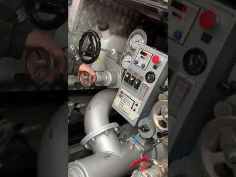 Видео: Пожарный МАЗ 515. Работа на насосе, часть 2