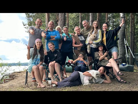 Видео: Отдых на озере Селигер. Кемпинг. Лучший отдых с палатками в сосновом лесу.