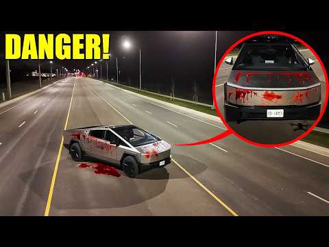 Видео: ЕСЛИ ВЫ ВИДИТЕ КРОВЬ НА CYBERTRUCK, ЗВОНИТЕ ЗА ПОМОЩЬЮ! (Это очень ОПАСНО)