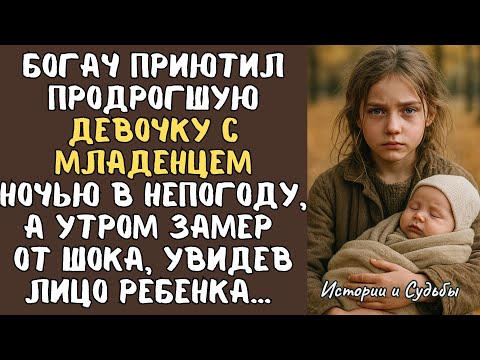 Видео: Богач приютил продрогшую ДЕВОЧКУ с МЛАДЕНЦЕМ ночью в непогоду, а утром замер от шока, увидев лицо…
