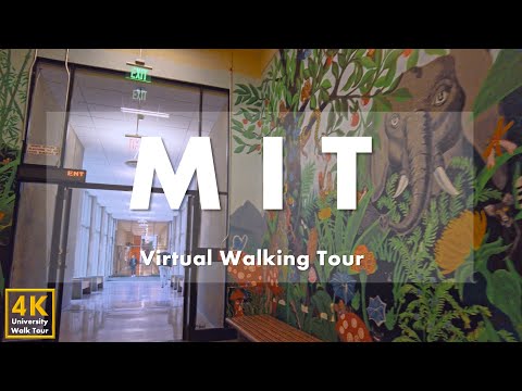 Видео: Massachusetts Institute of Technology (MIT) - виртуальная пешеходная экскурсия в помещении[4k 60fps]