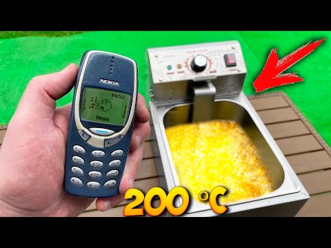 Видео: NOKIA 3310 ЖАРИТСЯ во ФРИТЮРЕ и ЗВОНИТ.. ?!