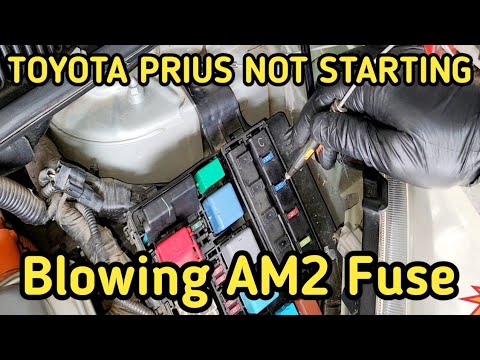 Видео: Toyota Prius не заводится/не включается/перегорает предохранитель AM2 — короткое замыкание в цепи...